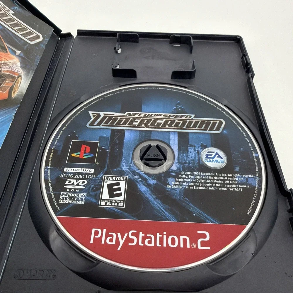 Need for Speed Underground (PS2, PlayStation 2) 2003 CIB with Manual Tested